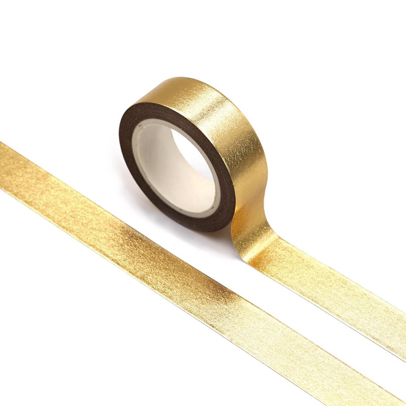 SIDAZON Gold washi Tape for Wall Decor Decorative Tape Crafts Washy-Tape Mirror Tape Gold Strips Metallic washi Tape Self Adhesive Masking Tape 0.59in x33FT - Image 1